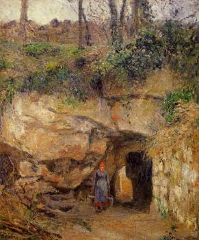 Camille Pissarro : La Carrier a l'Hermitage, Pontoise